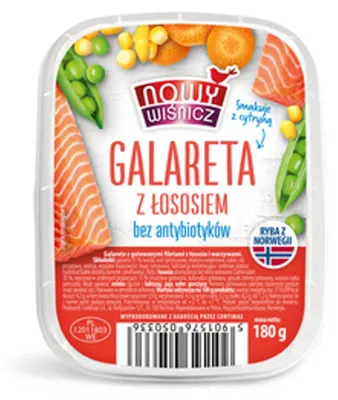 Zdjęcie produktu dla Galareta Łosoś Atlantycki - Pyszna Przekąska, 180G