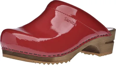 Produktbild von Sanita Wood-Classic Patent Open Clog Red Gr.36