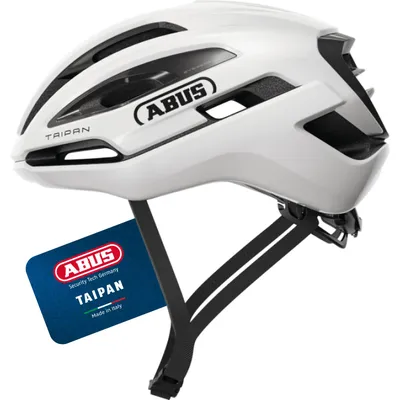 Immagine prodotto di ABUS Casco Gravel Taipan - casco da bici per gravel bike - leggero, versatile e ben ventilato - con portaocchiali - per adolescenti, donne e uomini - taglia M, bianco