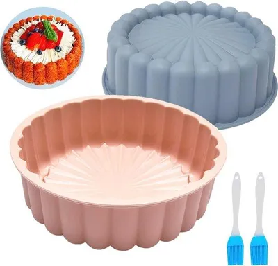 Produktbild von Silikon-Backform-Set 20 cm für Kuchen und Gebäck