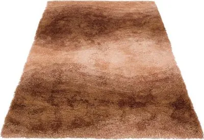Imagen del producto de Alfombra Shaggy Oscar 06, color beige/marrón (170x240 cm)