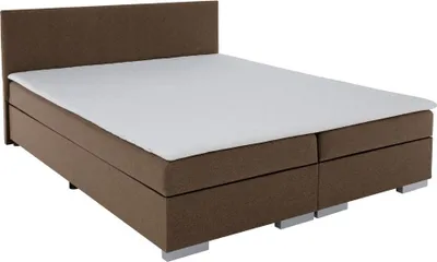 Zdjęcie produktu dla Kondela Łóżko małżeńskie kontynentalne Adara 140x200 cm - brązowe