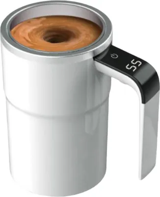 Image de Tasse à café électrique 304 en acier inoxydable à rotation automatique