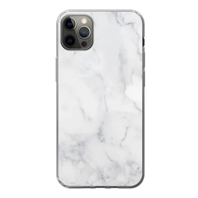 Produktbild von MuchoWow® Handyhülle Schutzhülle Hülle für iPhone 13 Pro Max Marmor - Weiß - Grau - Luxus - Marmoroptik - Stein Silikon Softcase Handy Hülle - Mobiltelefon