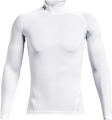 Produktbild von UNDER ARMOUR HeatGear Armour Mock langarm Trainingsshirt Herren 100 - white/black XS
