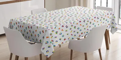 Obrázek produktu pro ABAKUHAUS ABC Puzzle ubrus, puzzle školní hračky abeceda dívky chlapci zábava vzdělávání děti design, 140 x 200 cm, vícebarevný