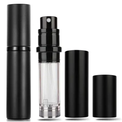 Image de Mini-vaporisateur de parfum rechargeable, 5 ml, portable, noir
