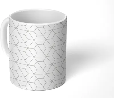 Produktbild von MuchoWow® Tasse Kaffeetasse Kaffeebecher 350 ml Geometrie - Linie - Muster Teetasse - Fototasse - Becher - Keramikbecher - Teebecher - Kaffeetasse - Bürotasse