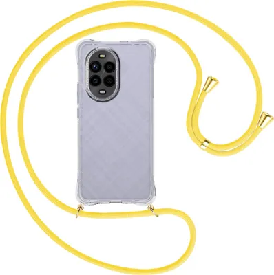 Produktbild von Handykette Backcover-Schutzhülle mit Band (Metall goldfarben) für Huawei Nova 13 Pro 5G - gelb