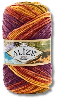 Produktbild von Alize 1x 100g Burcum Batik Wolle mit Farbverlauf, Häkeln, Stricken (8027)