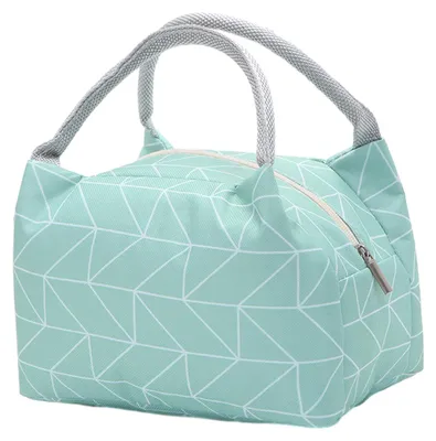 Produktbild von Wiederverwendbare, isolierte Lunchtasche/Kühltasche für die Essensvorbereitung – ideal für Männer und Frauen, Arbeit, Picknick oder Reisen, Grün