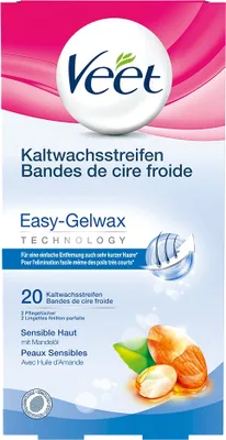 Produktbild von Veet Kaltwachsstreifen Beine sensible Haut 20 Stück