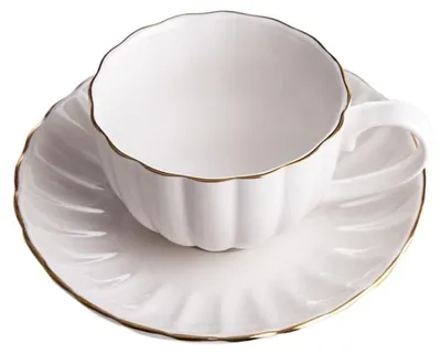 Image de Tasse avec soucoupe Homla MELIDA White, 200 ml