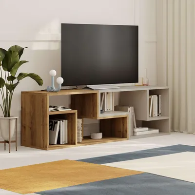 Produktbild von TV-Tisch Houseland Glis Eiche dunkel/Sandstein