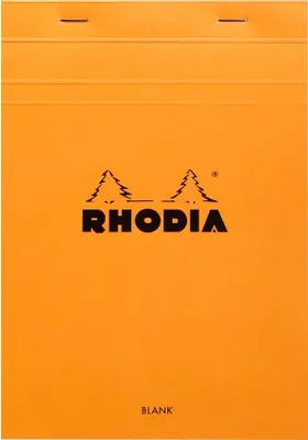 Produktbild von Rhodia 10x Gehefter Notizblock Rhodia No.16 A5 80 Blatt blanko 80g Orange 16000C