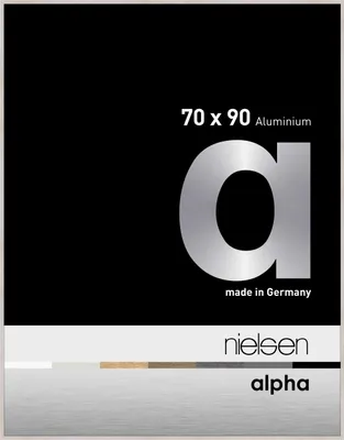 Produktbild von nielsen Aluminium Bilderrahmen Alpha, 70x90 cm, Eiche Weiß