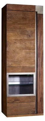 Immagine prodotto di MASSIVMOEBEL24 | vetrina in legno di Mango 48x35x142 marrone laccato AMSTERDAM #12