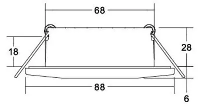 Zdjęcie produktu dla Brumberg 39253153, 4 K, 513 lm, IP44, Nikiel