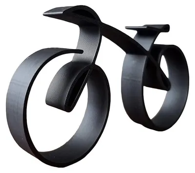 Produktbild von Fahrrad Drahtskulptur Metall modern Deko Figur minimalistisch Geschenk für Radfahrer Büro Wohnzimmer