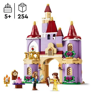 Produktbild von LEGO Disney Prinzessin, Das verzauberte Schloss aus "Die Schöne und das Biest", 43289, Baukasten, ab 5 Jahren, 6 Teile, Figuren: Belle, Biest, Lumière, Big Ben