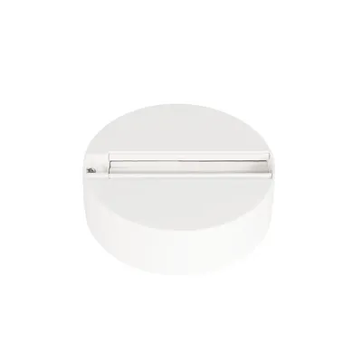 Produktbild von Qub 3-Phasen Monopoint - Weiß - Einzeladapter für Stromschienenstrahler - Deckenmontage - Kompatibel mit 3-Phasen Schienensystem - Modernes Design