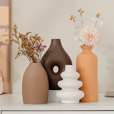 Productafbeelding van Set van 4 decoratieve keramische vazen
