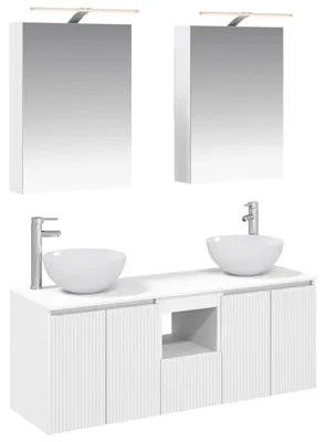 Obrázok produktu pre Sada kúpeľňových skriniek vidaXL, 5 ks, biela, 50 x 14,5 x 70 cm