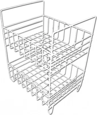 Obrázok produktu pre Regál drôt 2 koše 35x29x46cm biela