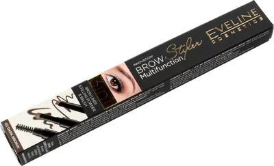 Immagine prodotto di Eveline Cosmetics Brow Styler – matita sopracciglia, a lunga tenuta, coprente, Tonalità 02 - dark brown