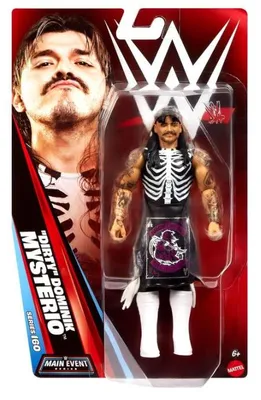 Produktbild von WWE „Dirty“ Dominik Mysterio Actionfigur, Hauptkampf-Serie #160, ca. 15 cm große Sammelfigur, beweglich, 6 Jahr(e), Mehrfarbig, Kunststoff