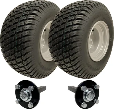 Image de ATV Trailer Kit 18x8.50-8 Wanda P332 Grass Pattern Wheels Hub & Stub Axles 750k
