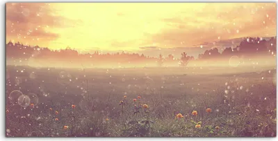 Produktbild von Coloray Canvas 140x70  Wandbild Leinwand Bilder Sonnenuntergang Landschaft fantastisch