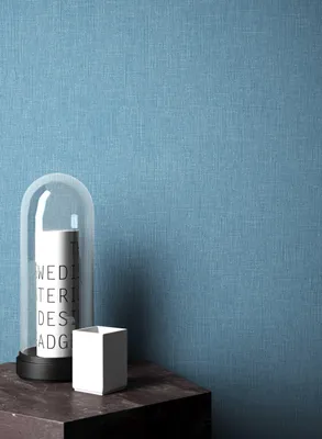 Produktbild von NEWROOM Tapete Slarti Uni1 Blau Vliestapete - Unifarbe Struktur  Germany