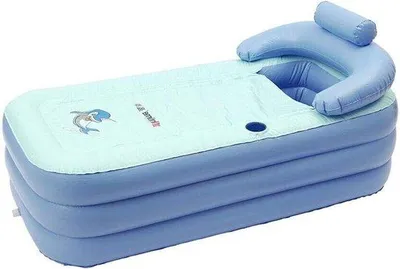 Obrázek produktu pro Nafukovací vířivka – přenosná relaxace – odpočinek doma – 140 x 76 x 40 cm – modrá