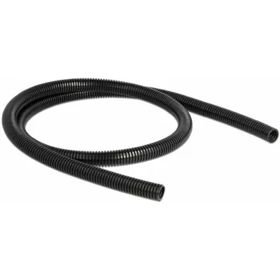 Produktbild von DeLOCK Kabelschutzschlauch 1 m x 13 mm schwarz, Schwarz, Kunststoff, 1 Stück(e), 1,3 cm, 1000 mm
