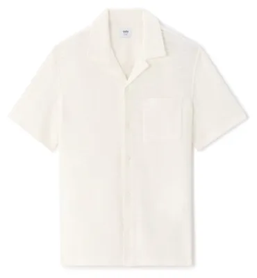 Produktbild von Celio Naprio Herren Hemd, Größe M, aus 79% Baumwolle und 21% Polyester, Weiß