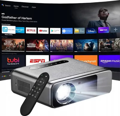 Produktbild von Led Projektor Smart Android 9.0 Wifi Full Hd 13000Lm 200 Zoll Zoom Autofokus