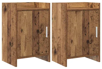 Zdjęcie produktu dla vidaXL Szafki nocne, 2 szt., drewno z odzysku, 40 x 30 x 60 cm, materiał drewnopochodny