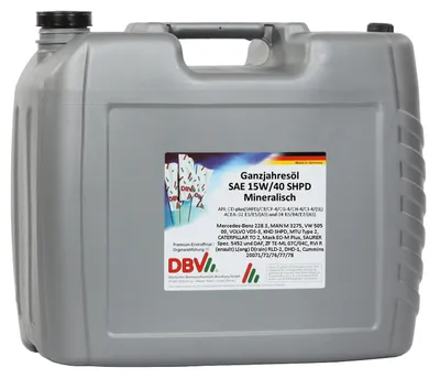 Produktbild von High Performer 15W-40 SHPD Nutzfahrzeug Ganzjahresöl 20 Liter Kanister Reifen