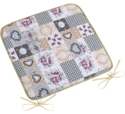 Obrázek produktu pro Sedák DITA hladký - 40x40 cm - Bílá,Šedá