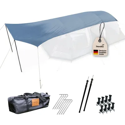 Produktbild von Skandika Sonnensegel Spirit 740 x 310 | Wetterschutz mit Teleskopstangen, wasserdicht 3000 mm Wassersäule, UPF 50+ | Sonnenschutz, Vordach für Zelt