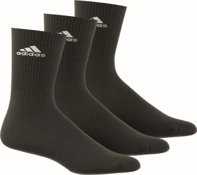 Produktbild von adidas 3-Stripe Performance Crew Socken 3 Paar schwarz 35/38