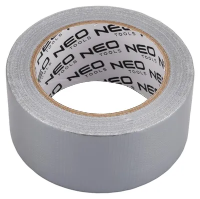 Immagine prodotto di NEO TOOLS Nastro rinforzato grigio 50 mm x 25 m: nastro di riparazione rinforzato con tessuto, 170 mic, impermeabile e resistente allo strappo