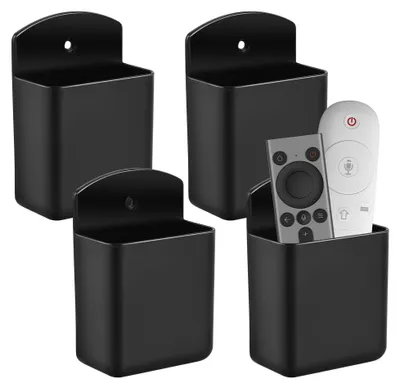 4er Set selbstklebende Aufbewahrungsboxen, Wandmontage, 6,5x3,5x10 cm