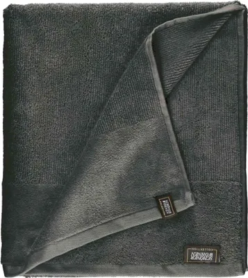 Produktbild von SWK Badetuch 2er Set anthrazit - 100 x 150 cm