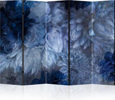 Produktbild von LUMASOUL Paravent einseitiger, Paravent Raumteiler Innen, Blumen Motiv, 225x172 cm