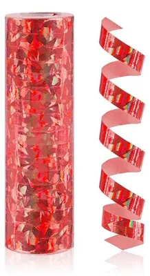 Image de Serpentine holographique rouge - 400 cm - 1 pc