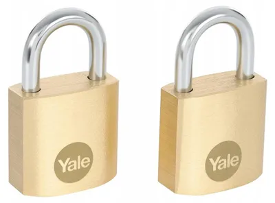Image de Ensemble de deux cadenas en laiton Yale Y110B/25/113/2, pour une utilisation en extérieur