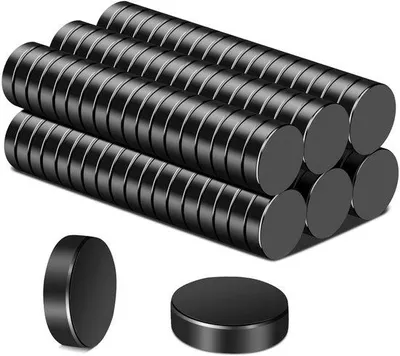 Zdjęcie produktu dla Małe, mocne, okrągłe magnesy 18 x 5 mm, czarne