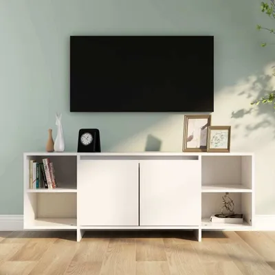 Produktbild von "2026 Promotion" TV-Schrank - TV-Lowboard - Weiß 130x35x50 cm Holzwerkstoff - TV-Regal CC27372